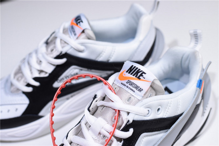 o-w x nike m2k tekno black ,white a03108 062