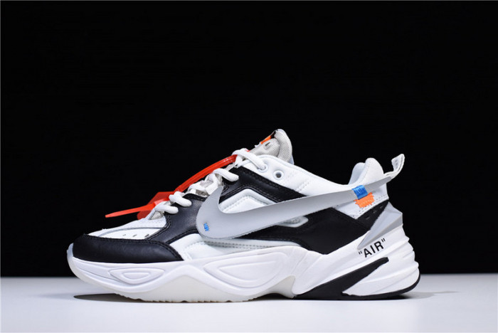 o-w x nike m2k tekno black ,white a03108 062