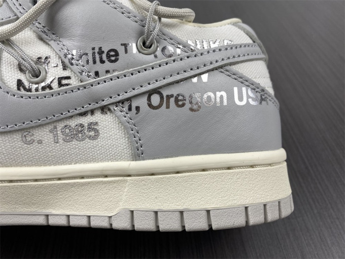 o-w x dunk low “42 of 50” dm1602-117