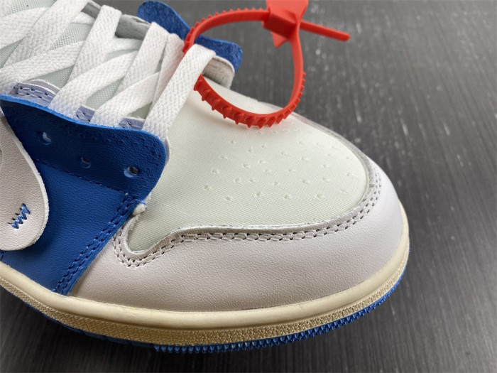 air jordan 1 o-w black white blue-aq0818-168