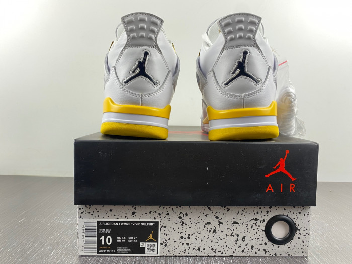 air jordan 4 wmns “vividsulfur”-aq9129-101