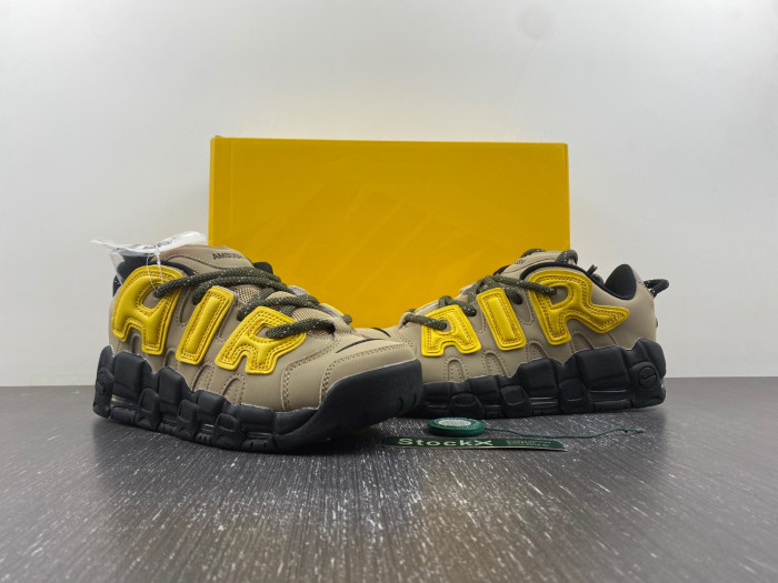 nike air more uptempo low ambush vivid sulfur limestone-fb1299-200