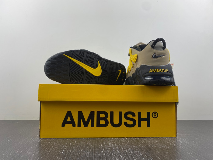 nike air more uptempo low ambush vivid sulfur limestone-fb1299-200