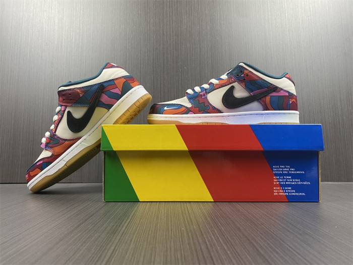 nike sb dunk low pro parra abstract art (2021)-dh7695-600
