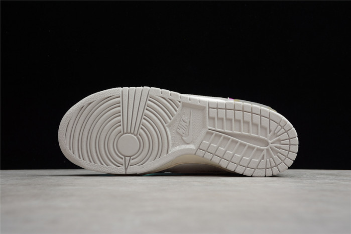 o-w x dunk low “21 of 50” dm1602-100