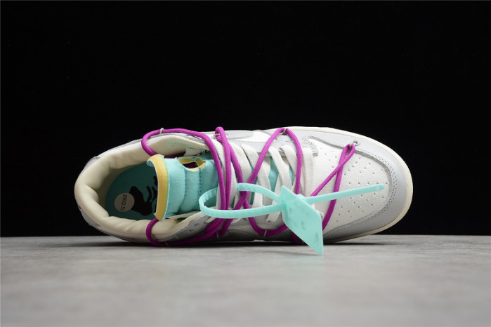 o-w x dunk low “21 of 50” dm1602-100