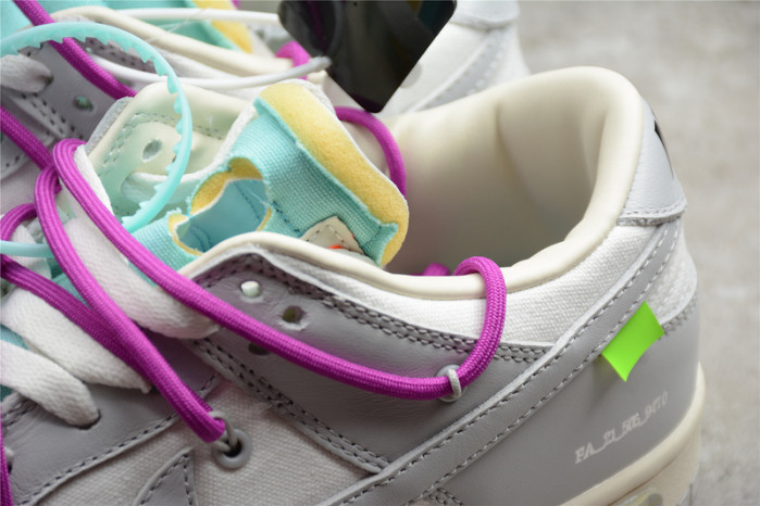 o-w x dunk low “21 of 50” dm1602-100