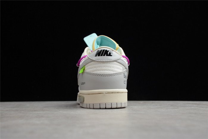 o-w x dunk low “21 of 50” dm1602-100