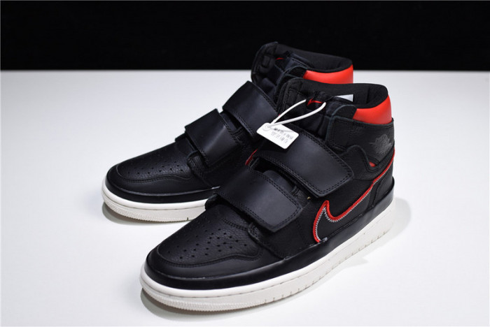 jordan 1 high double strap black red aq7924-106