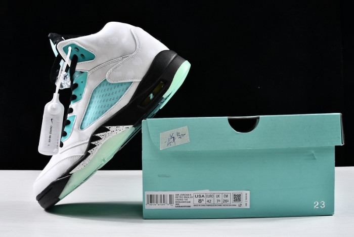 air jordan 5 retro island green cn2932-100