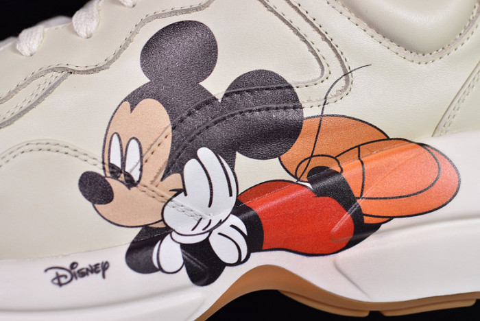 g**i disney x rhyton vintage trainer sneaker 498916 a9l00 9522