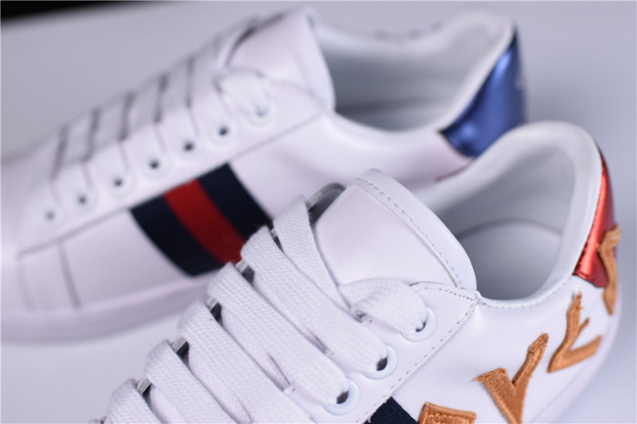 g**i ace embroidered low-top sneaker with loved womens 497090 dope0 9095