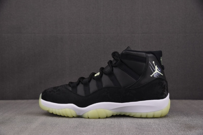 Air Jordan 11 Retro Black Barely Volt- IB1378-001