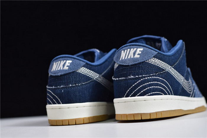nike sb dunk low sashiko denim gum cv0316-400