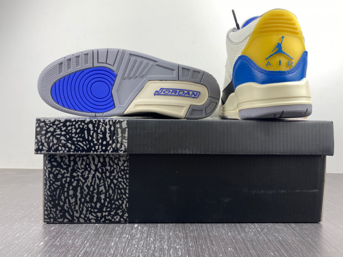 air jordan3 white black blue yellow-398614-145