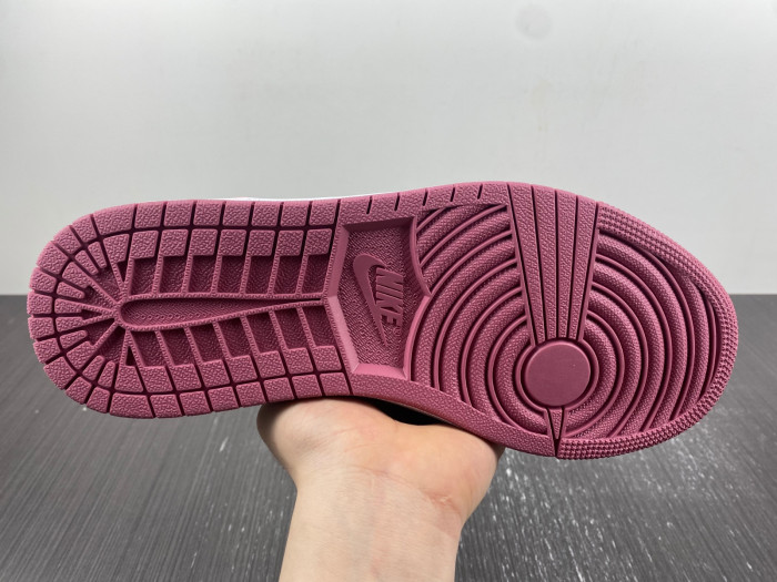 air jordan 1 mid white and pink- dq8423-616