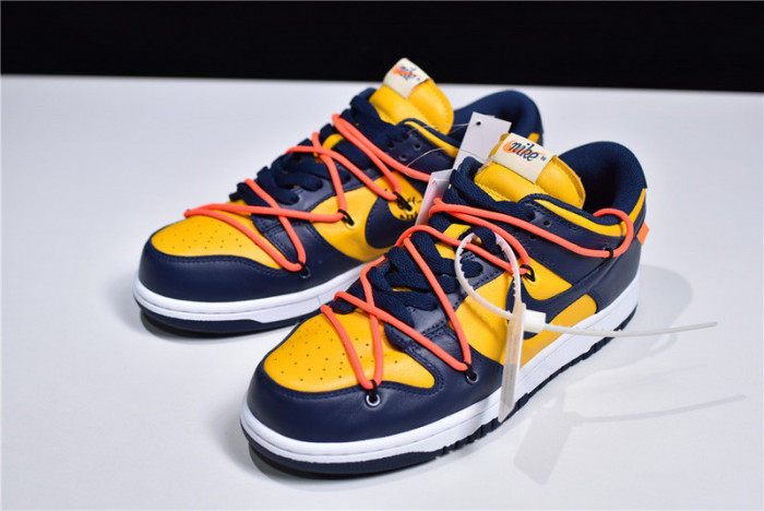 nike dunk low o-w michigan ct0856-700