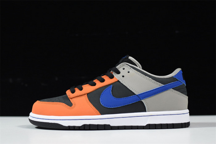 nike sb dunk low prm orange blue grey shoes 854866-025