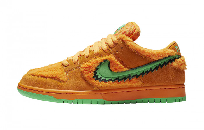 grateful dead x nike sb dunk low“ orange bear” cj5378 800