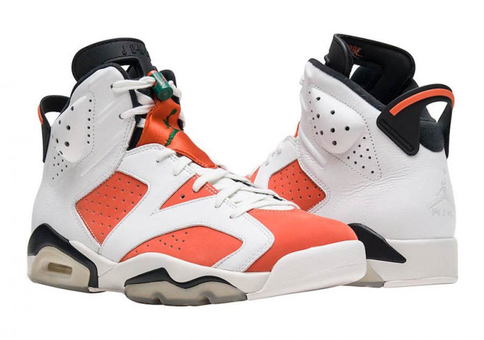 air jordan 6 retro nrg g8rd "gatorade" orange mens 384664-145