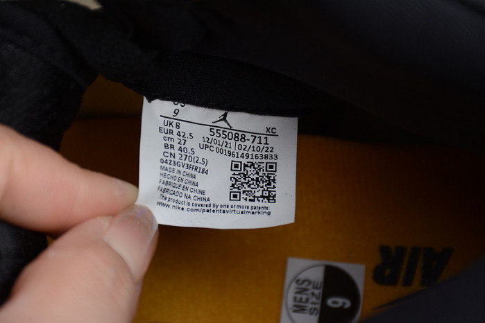 air jordan 1 yellow toe-555088-711