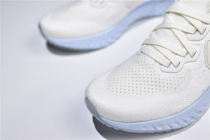 nike epic react flyknit 2 running shoe bq8927-100