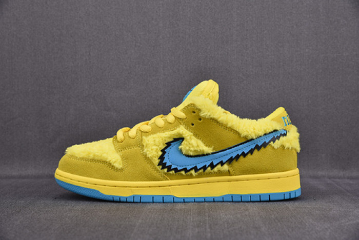 grateful dead x nike sb dunk low“ yellow bear” cj5378-700