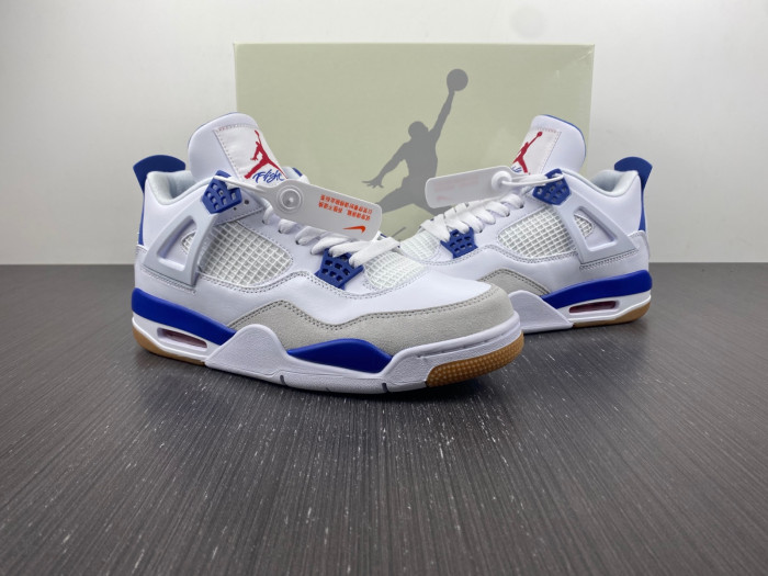 jordan 4 retro sb white blue -dr5415-140