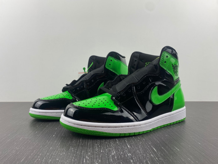 jordan 1 retro high pine green black-555088-030