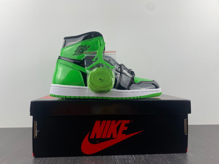 jordan 1 retro high pine green black-555088-030