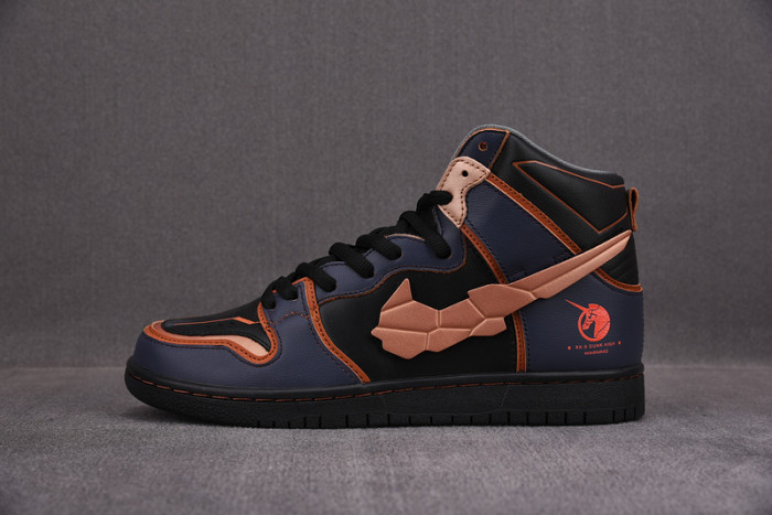 gundam x nike sb dunk high "banshee" dh7717-400