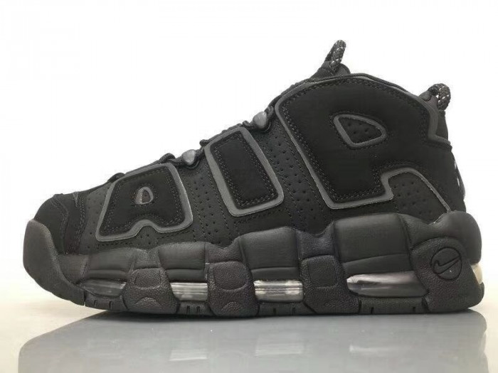 nike air more uptempo triple black 414962-004