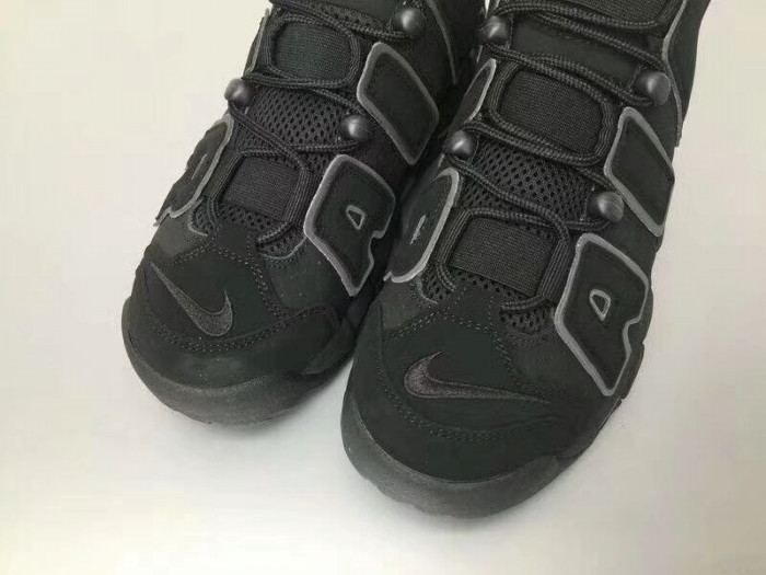 nike air more uptempo triple black 414962-004