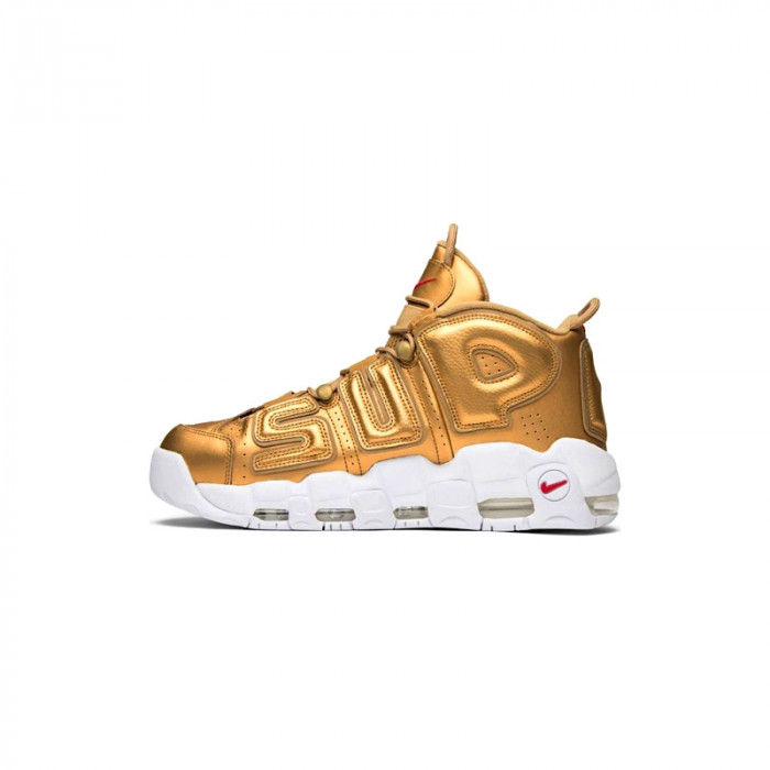 NIKE AIR MORE UPTEMPO "SUPREME" Metallic Gold/White 902290-700