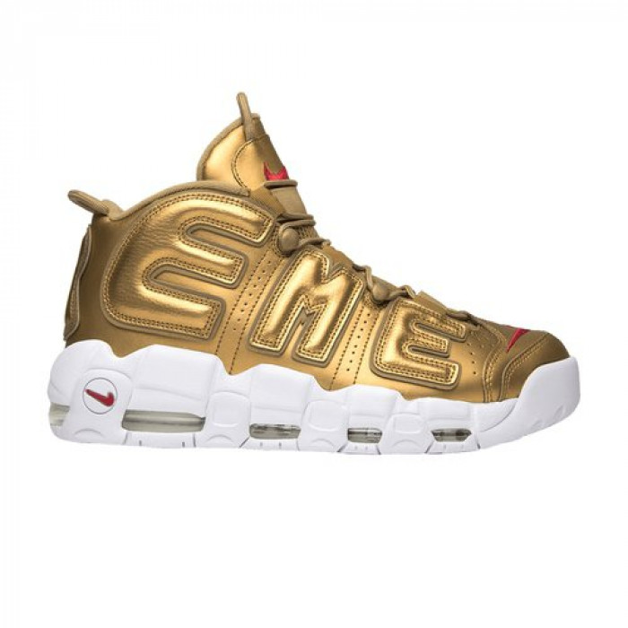 NIKE AIR MORE UPTEMPO "SUPREME" Metallic Gold/White 902290-700