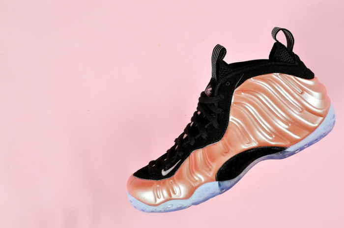 nike air foamposite one "rust pink" white/ black 314966-602