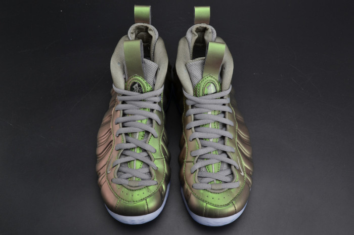 nike air foamposite one “shine” dark stucco/ black aa3963-001