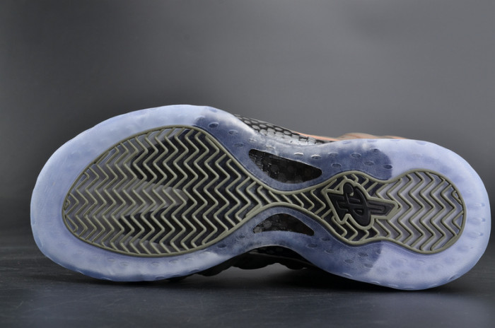 nike air foamposite one “shine” dark stucco/ black aa3963-001