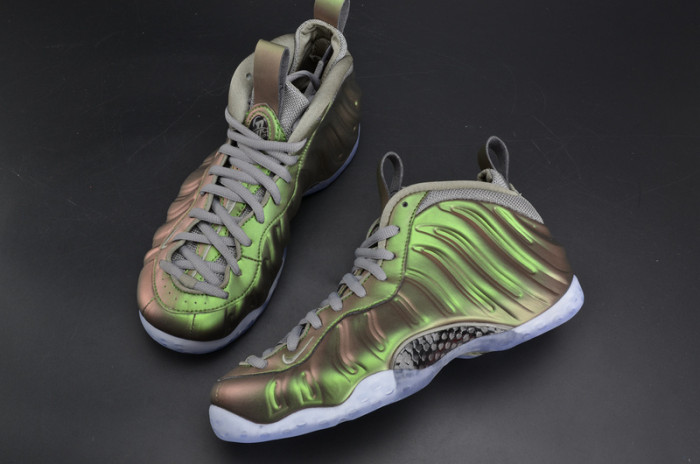nike air foamposite one “shine” dark stucco/ black aa3963-001