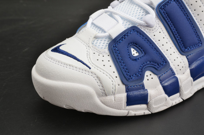 nike air more uptempo “knicks” white/deep royal blue womens 415082-103