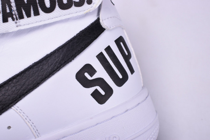 Nike Supreme Air Force 1 One High White World Famous 698696-100