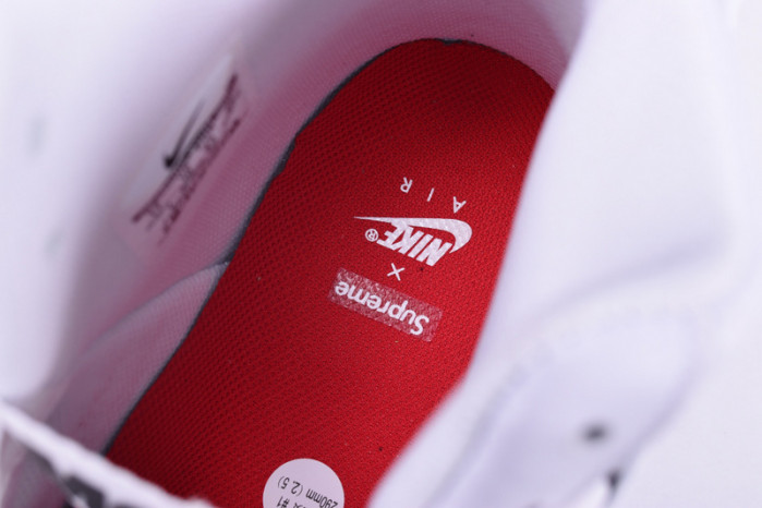 Nike Supreme Air Force 1 One High White World Famous 698696-100