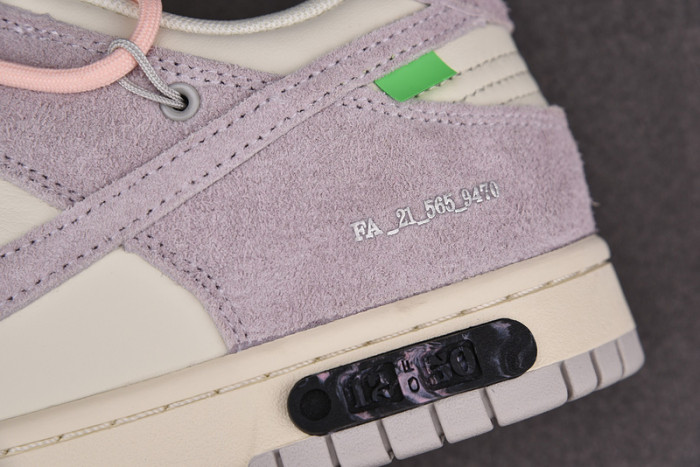 o-w x dunk low “12 of 50” dj0950-100