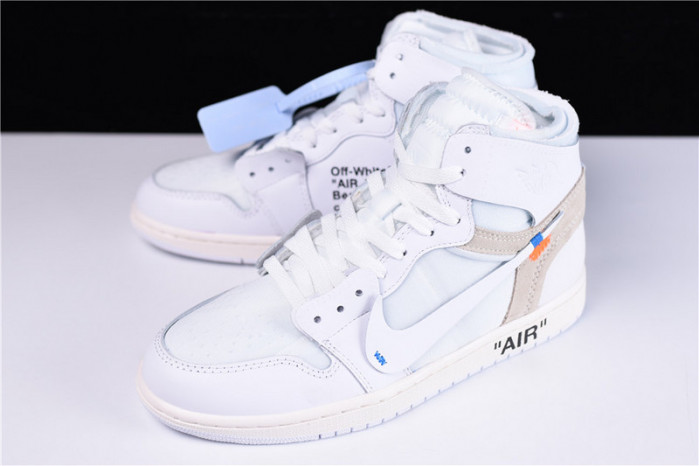 o-w air jordan 1 retro high white aq0818-100