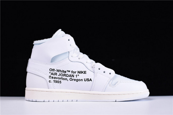o-w air jordan 1 retro high white aq0818-100