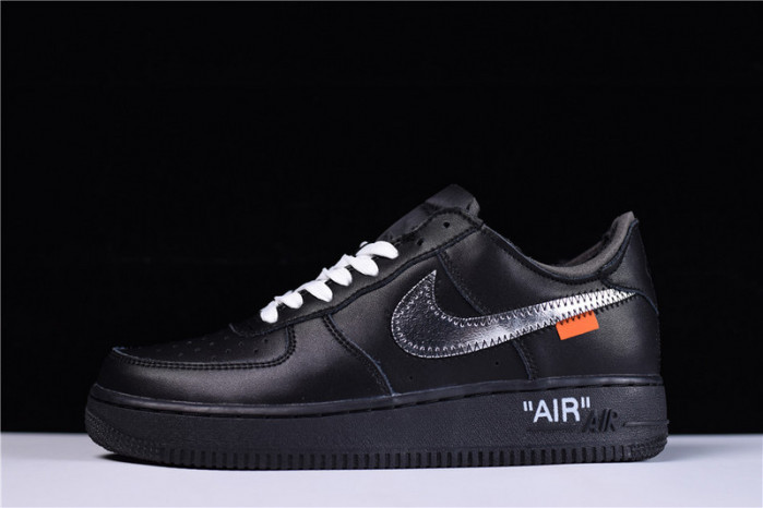 o-w x nike air force 1 07 low black av5210-001