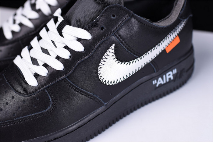o-w x nike air force 1 07 low black av5210-001