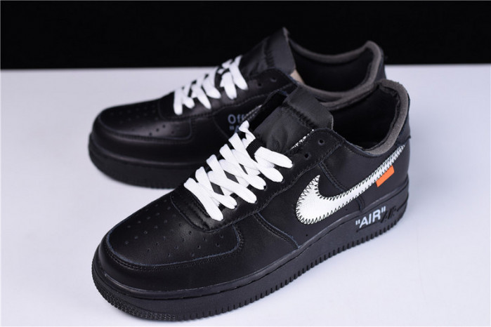 o-w x nike air force 1 07 low black av5210-001