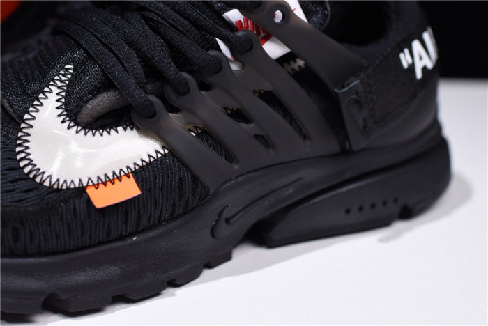 o-w x nike air presto black aa3830-002