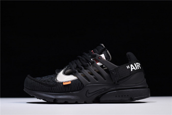 o-w x nike air presto black aa3830-002